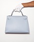 Kelly Sellier 32cm Veau Epsom in Blue Lin, back view